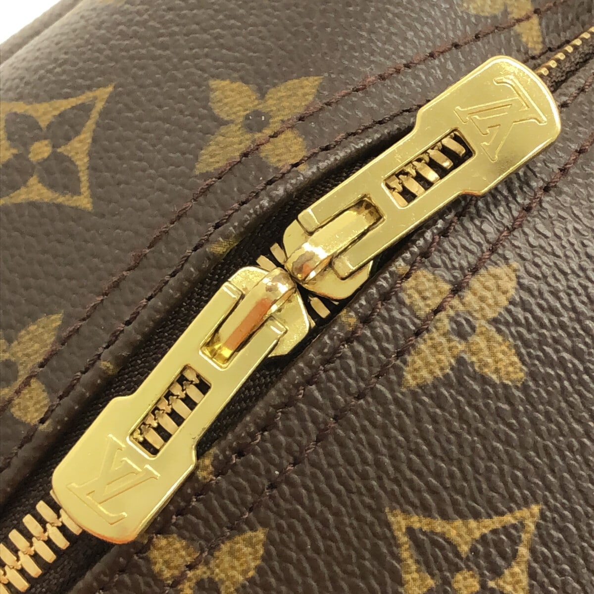 Louis Vuitton Brown Canvas Deauville handbag bag
