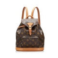 Louis Vuitton Brown Canvas Montsouris backpack bag