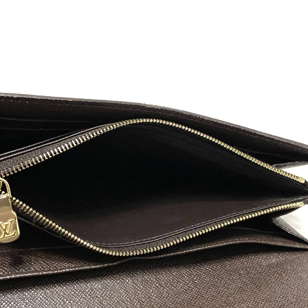 Louis Vuitton Brown Canvas Portefeuille Sarah wallet accessories