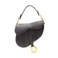 DIOR Black Leather Saddle Bag