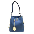 Louis Vuitton Blue Leather Lockme shoulder bag
