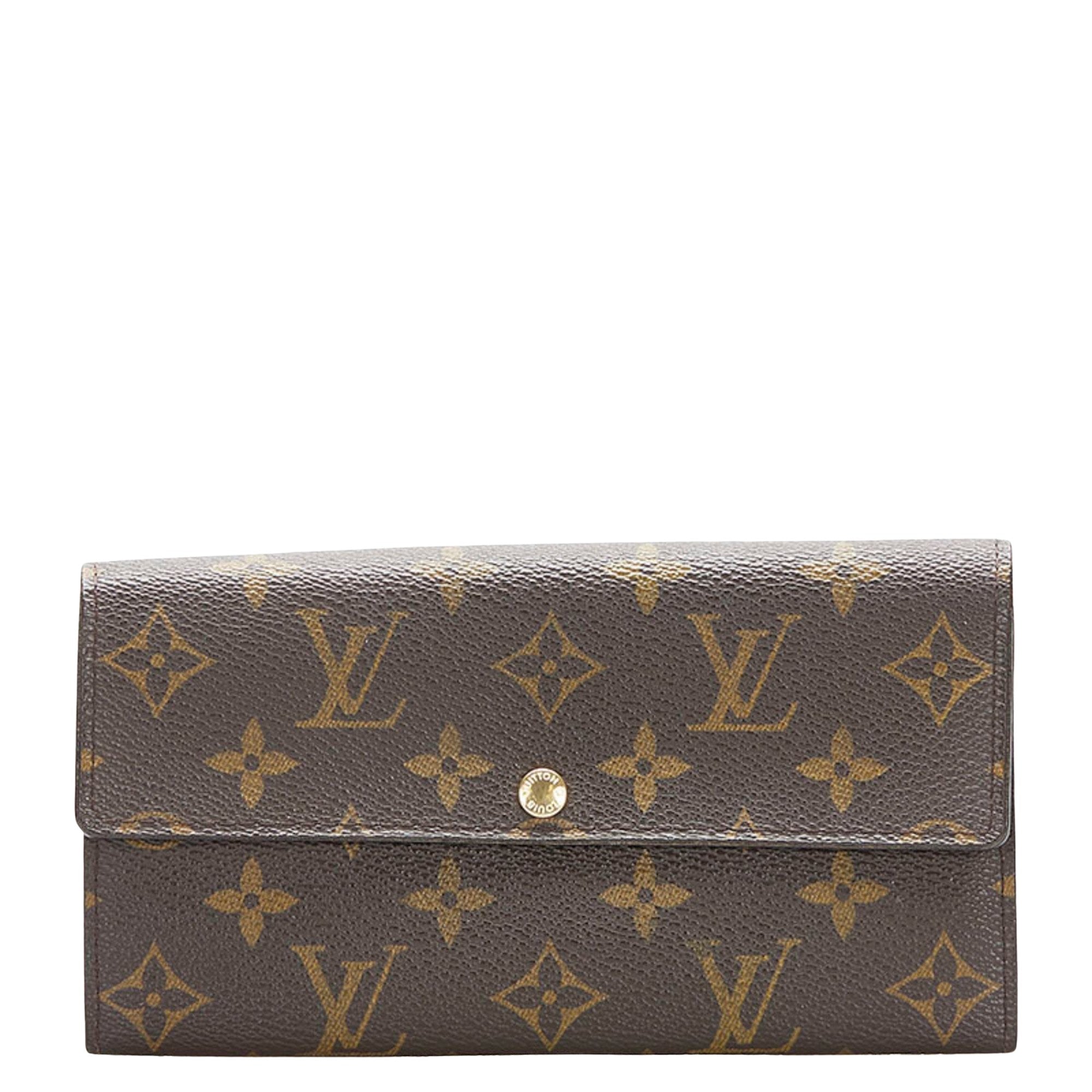 Louis Vuitton Brown Canvas Sarah wallet accessories