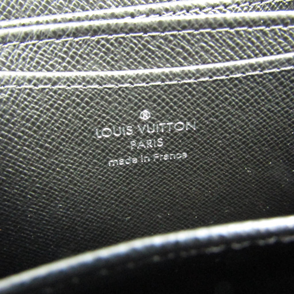 Louis Vuitton Black Leather Porte monnaie Zippy wallet accessories