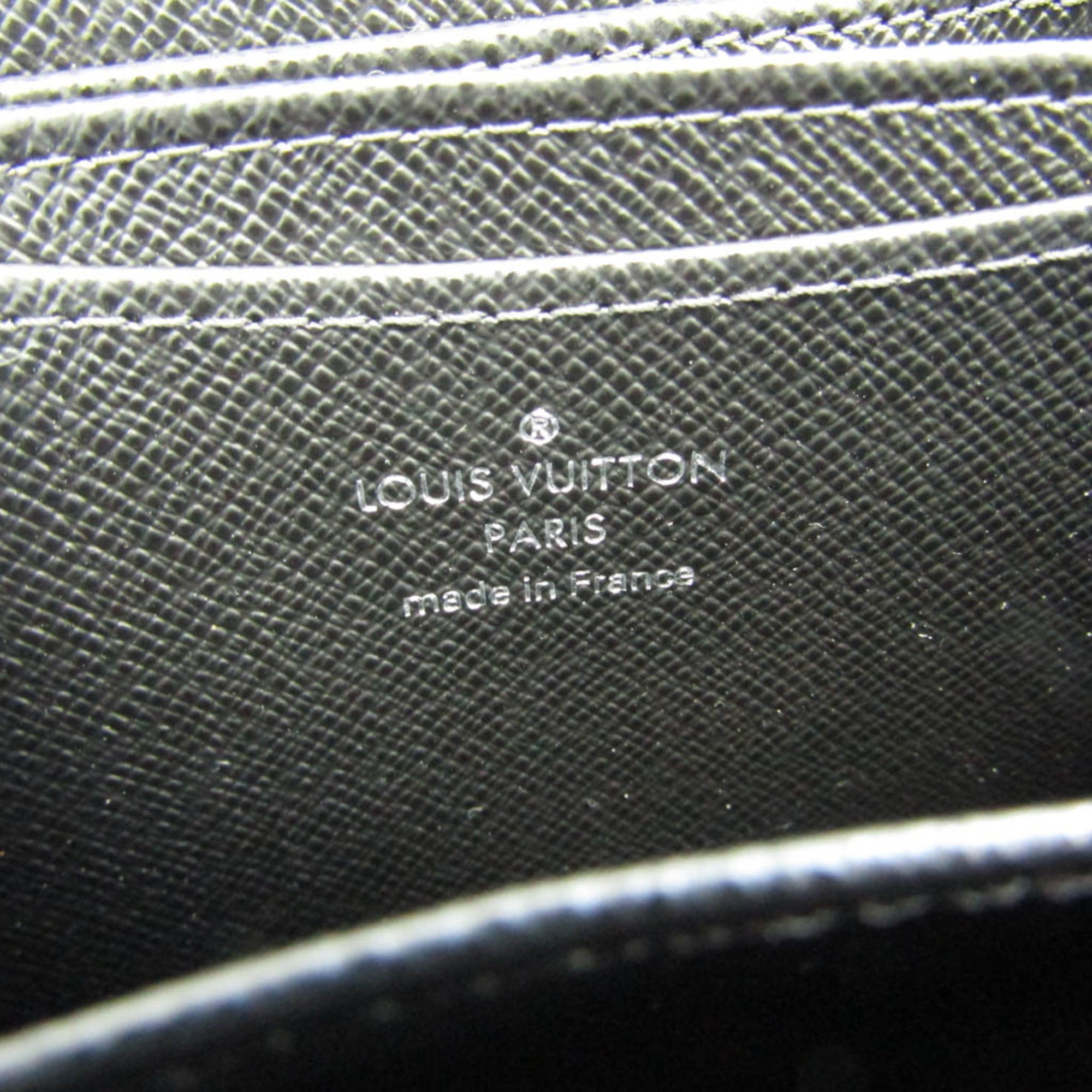 Louis Vuitton Black Leather Porte monnaie Zippy wallet accessories