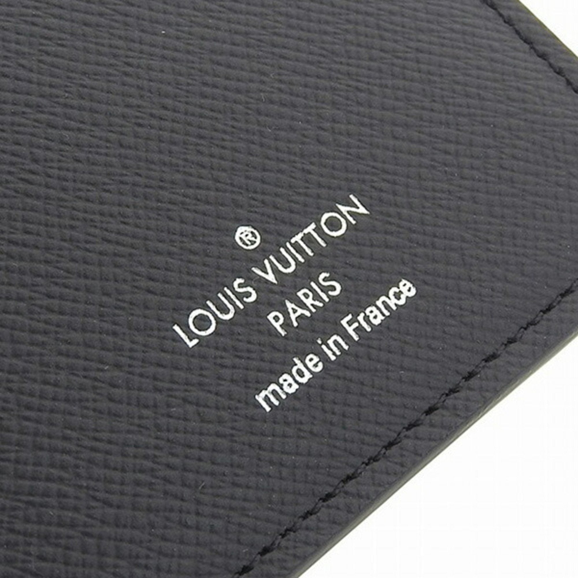 Louis Vuitton Black Leather Portefeuille Brazza wallet accessories