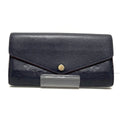 Louis Vuitton Black Leather Sarah wallet accessories