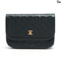 Chanel Blue Leather Timeless handbag bag
