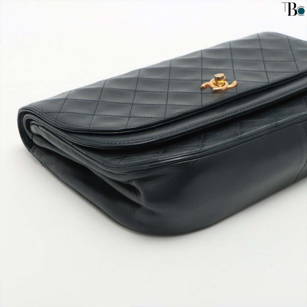 Chanel Blue Leather Timeless handbag bag