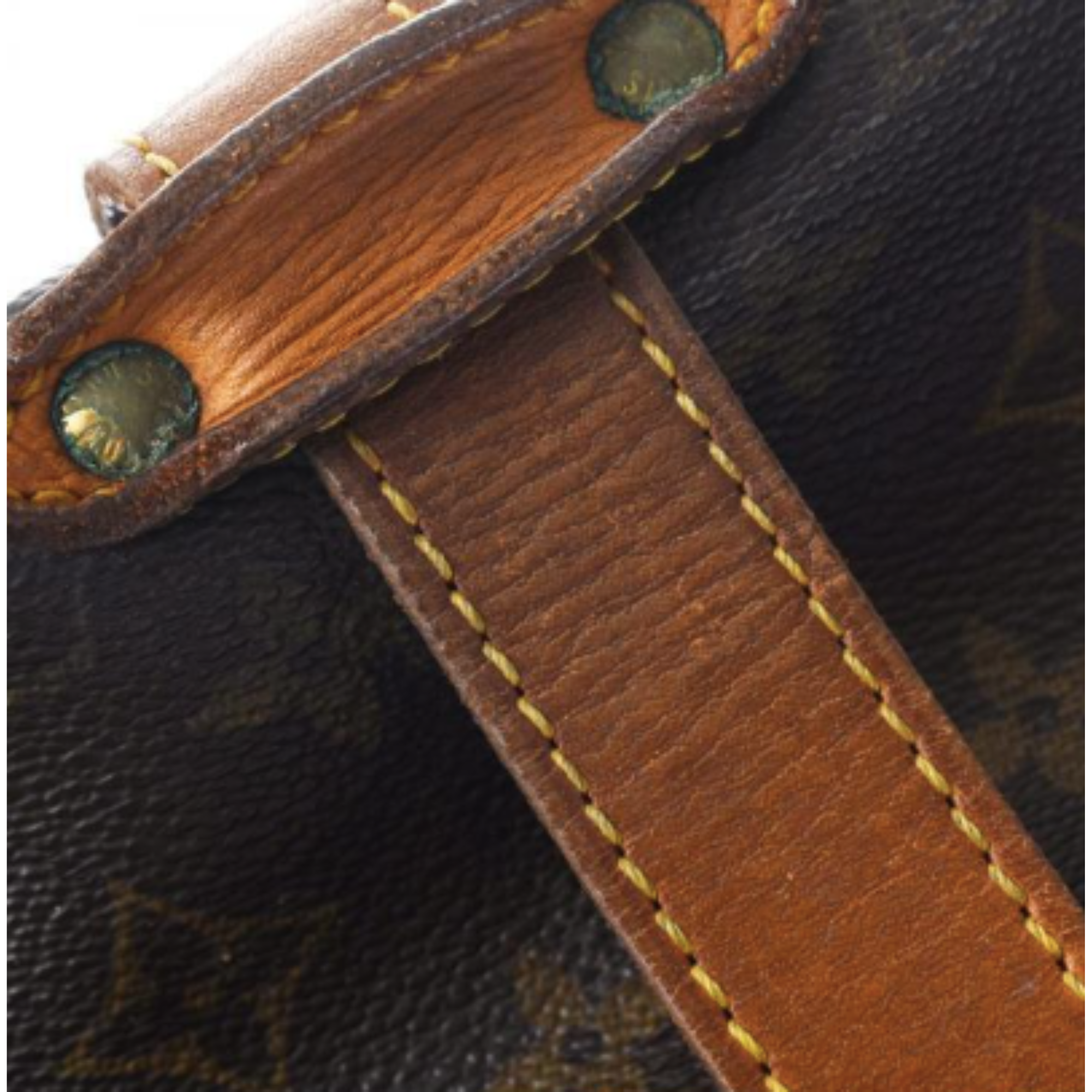 Louis Vuitton Brown Canvas Saumur 35 shoulder bag