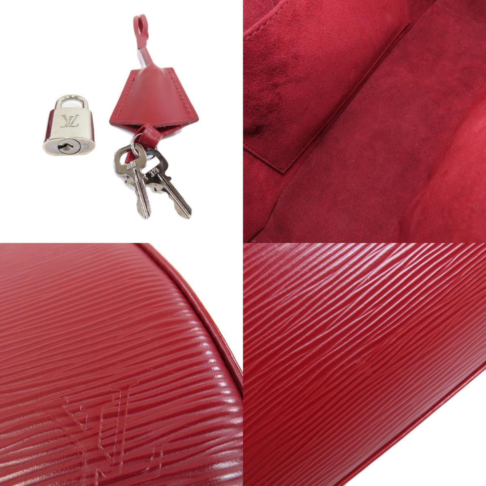 Louis Vuitton Red Leather Jasmine handbag bag