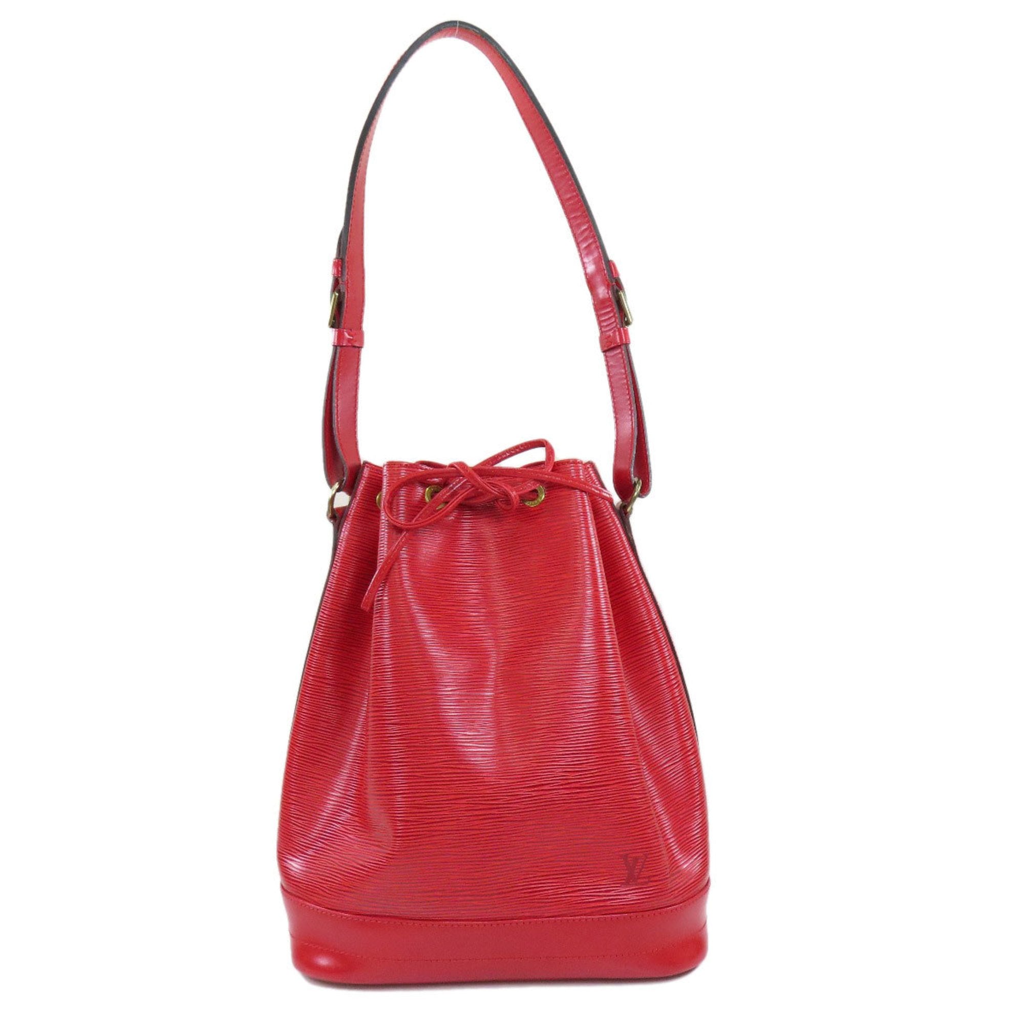 Louis Vuitton Red Leather Noe shoulder bag