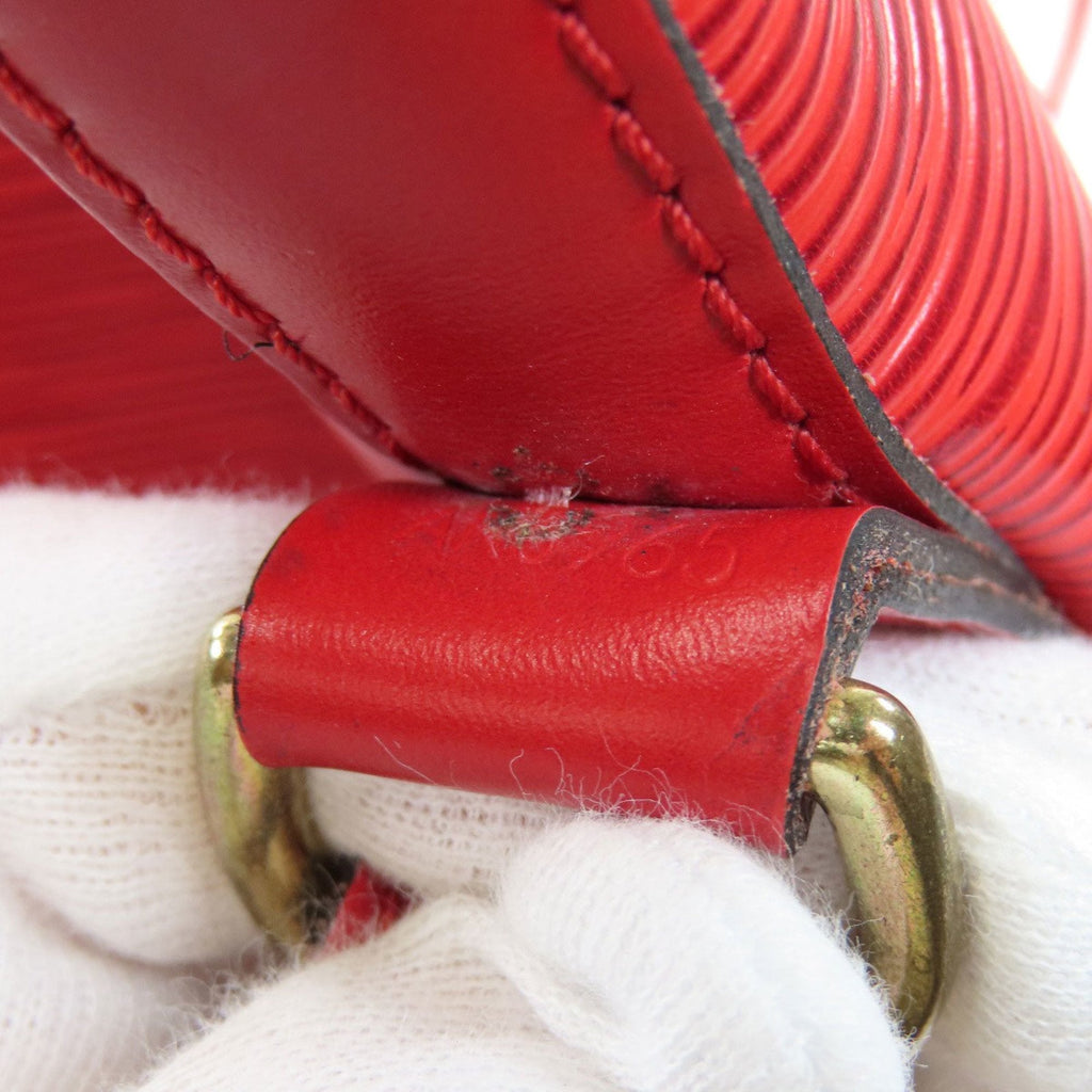 Louis Vuitton Red Leather Noe shoulder bag