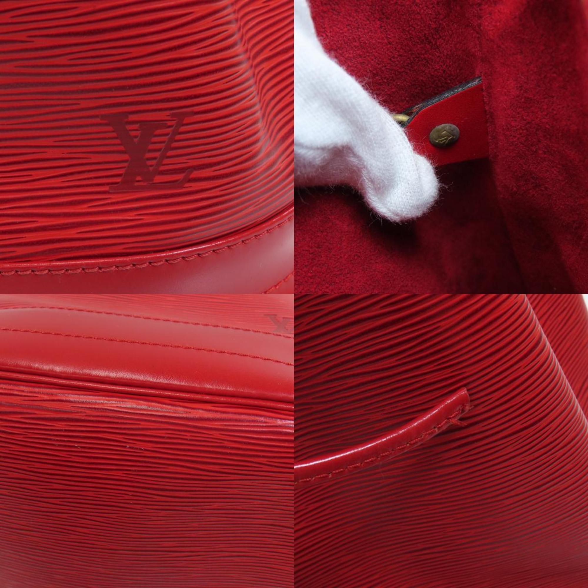 Louis Vuitton Red Leather Noe shoulder bag