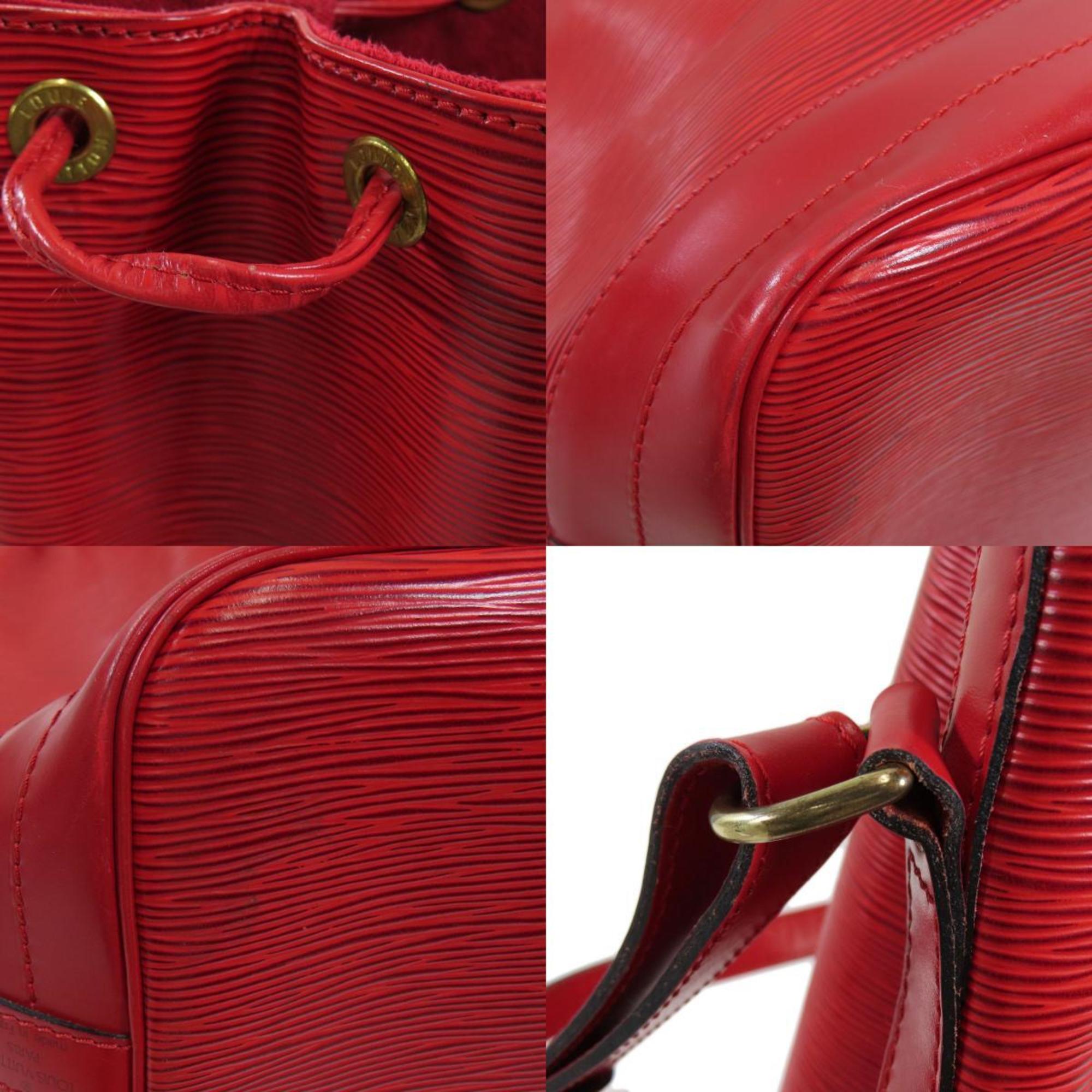 Louis Vuitton Red Leather Noe shoulder bag