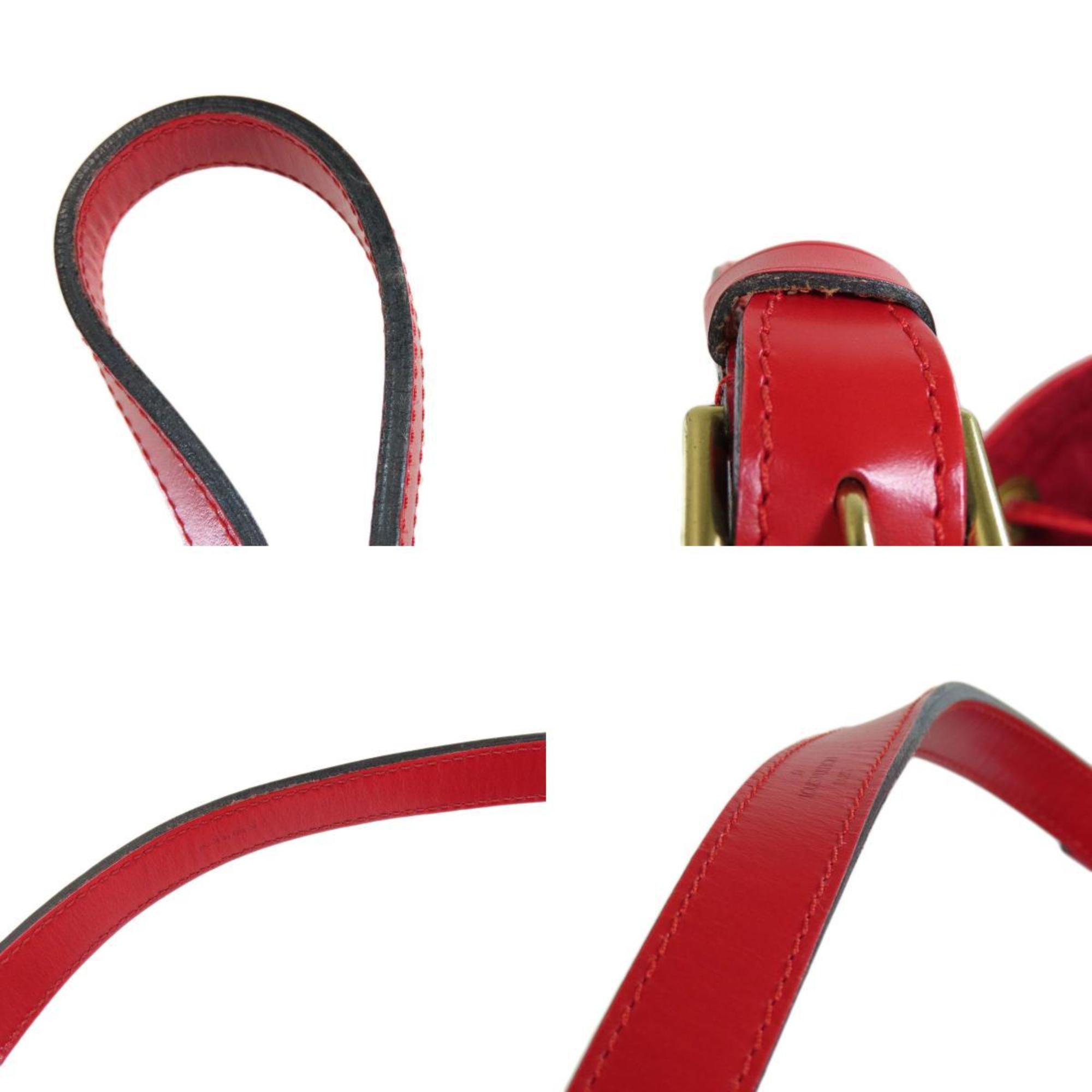Louis Vuitton Red Leather Noe shoulder bag