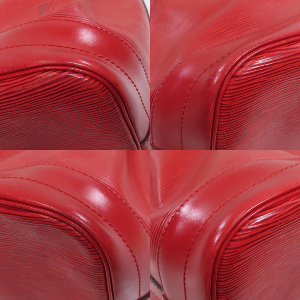 Louis Vuitton Red Leather Noe shoulder bag
