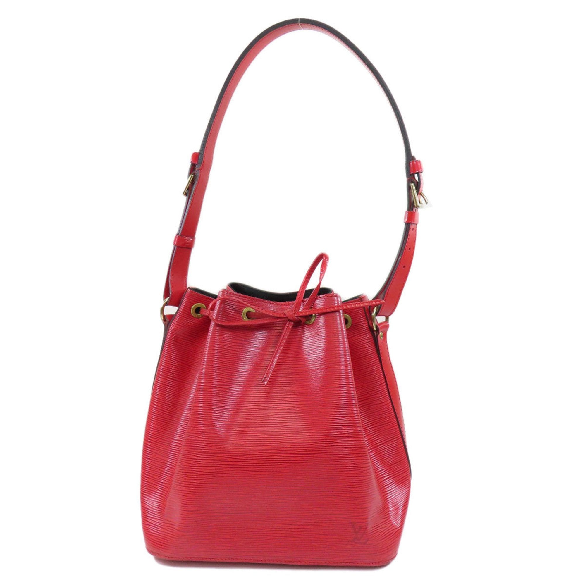 Louis Vuitton Red Leather Petit Noe shoulder bag