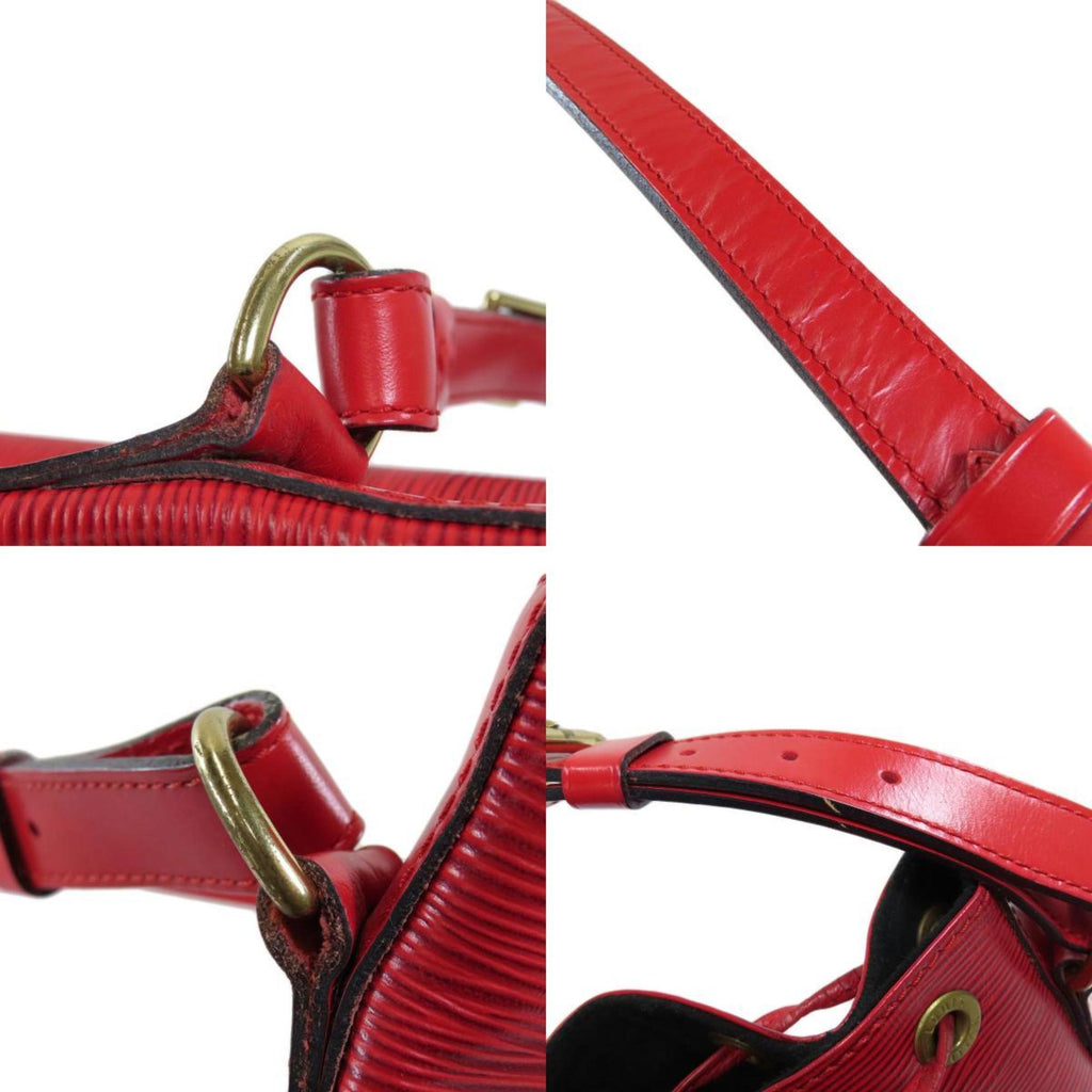 Louis Vuitton Red Leather Petit Noe shoulder bag