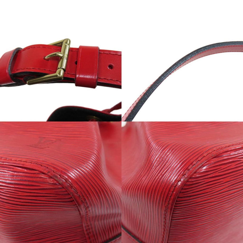 Louis Vuitton Red Leather Petit Noe shoulder bag