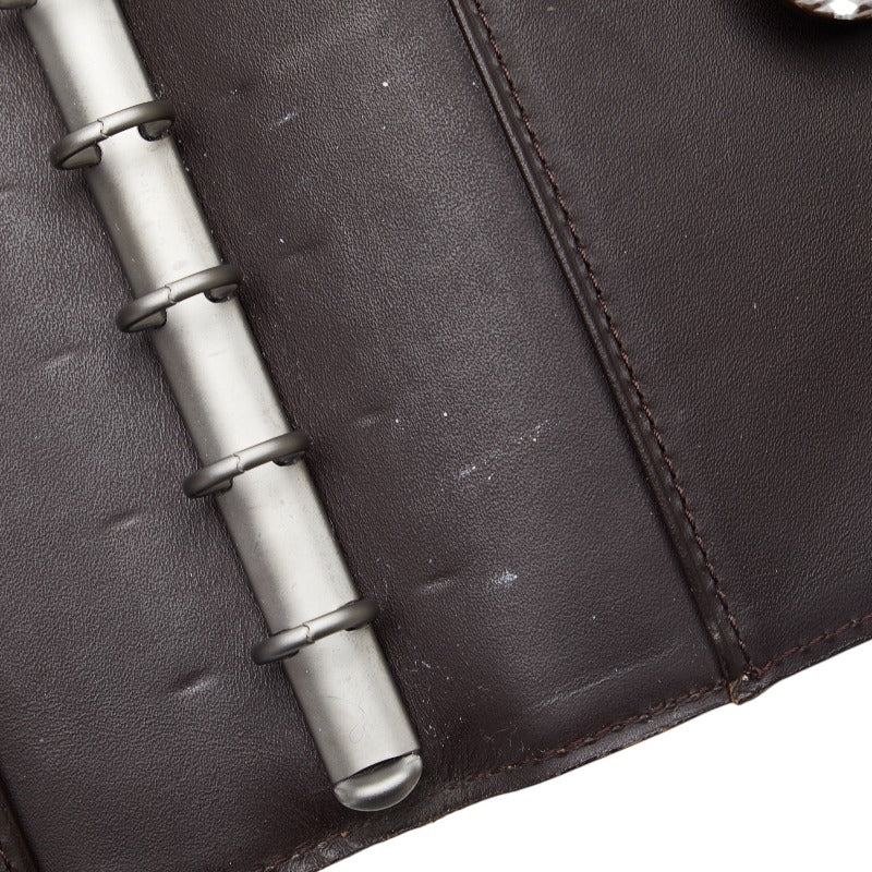 Louis Vuitton Epic Agenda PM Handbook Cover Book Cover R2005D Mokka Brown Leather Ladies Louis Vuitton