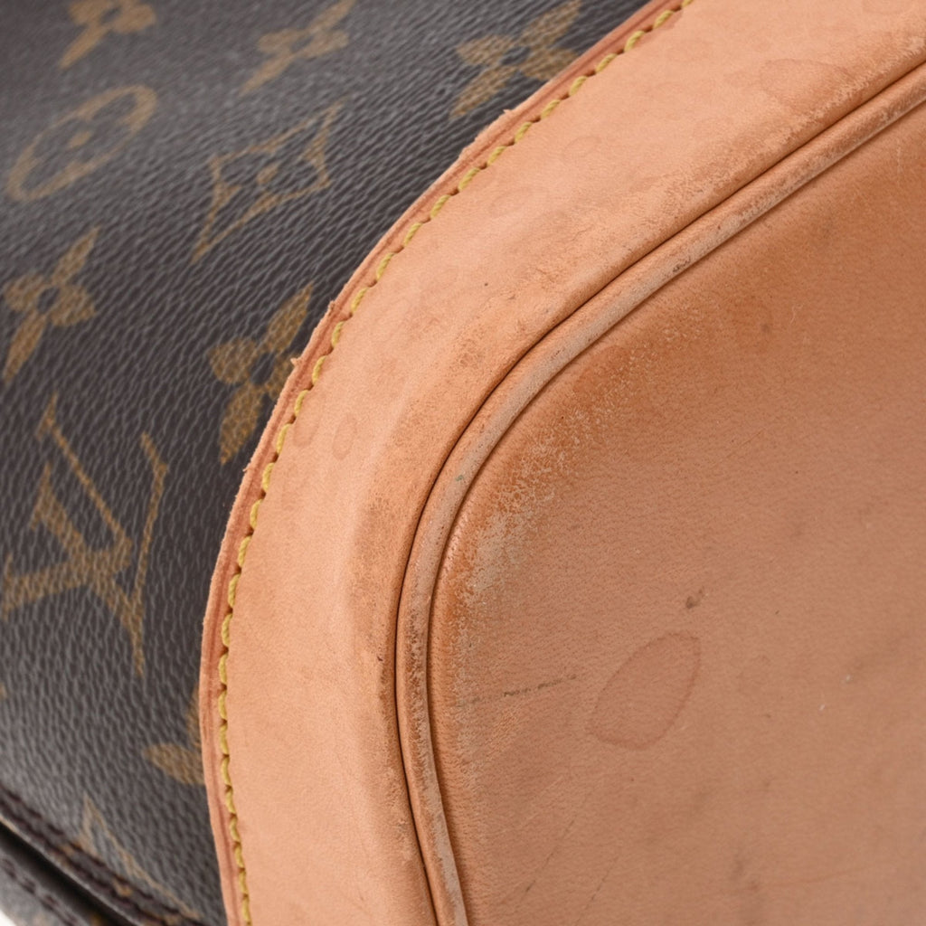 Louis Vuitton Brown Canvas Alma handbag bag