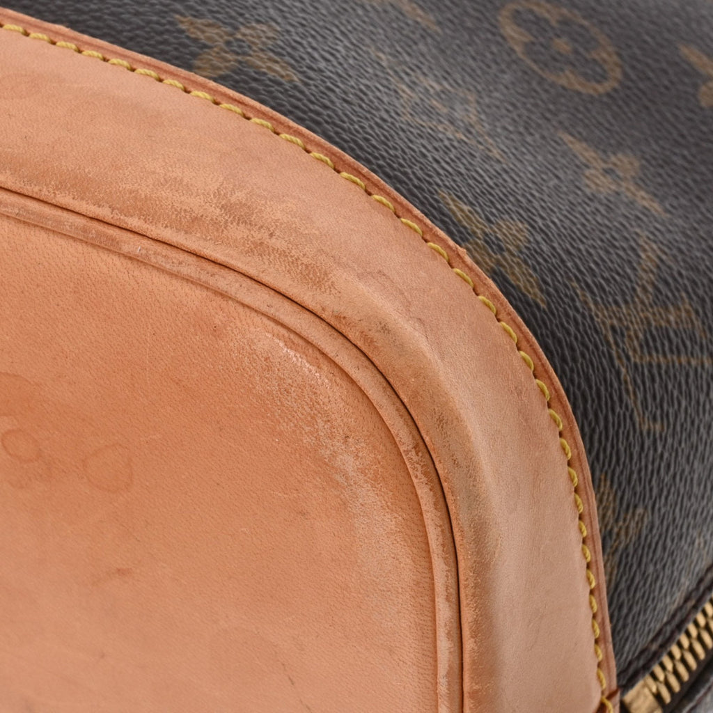 Louis Vuitton Brown Canvas Alma handbag bag