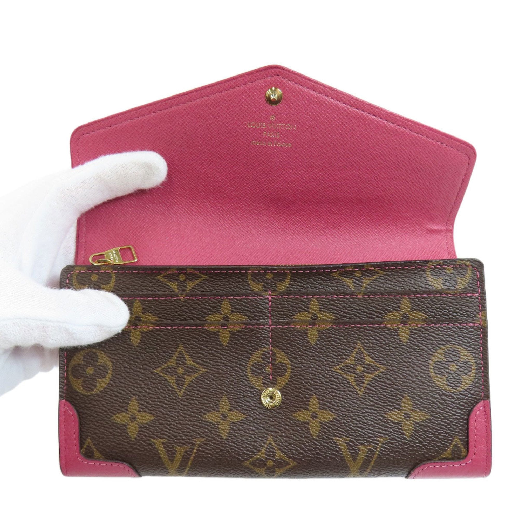 Louis Vuitton Brown Canvas Sarah wallet accessories