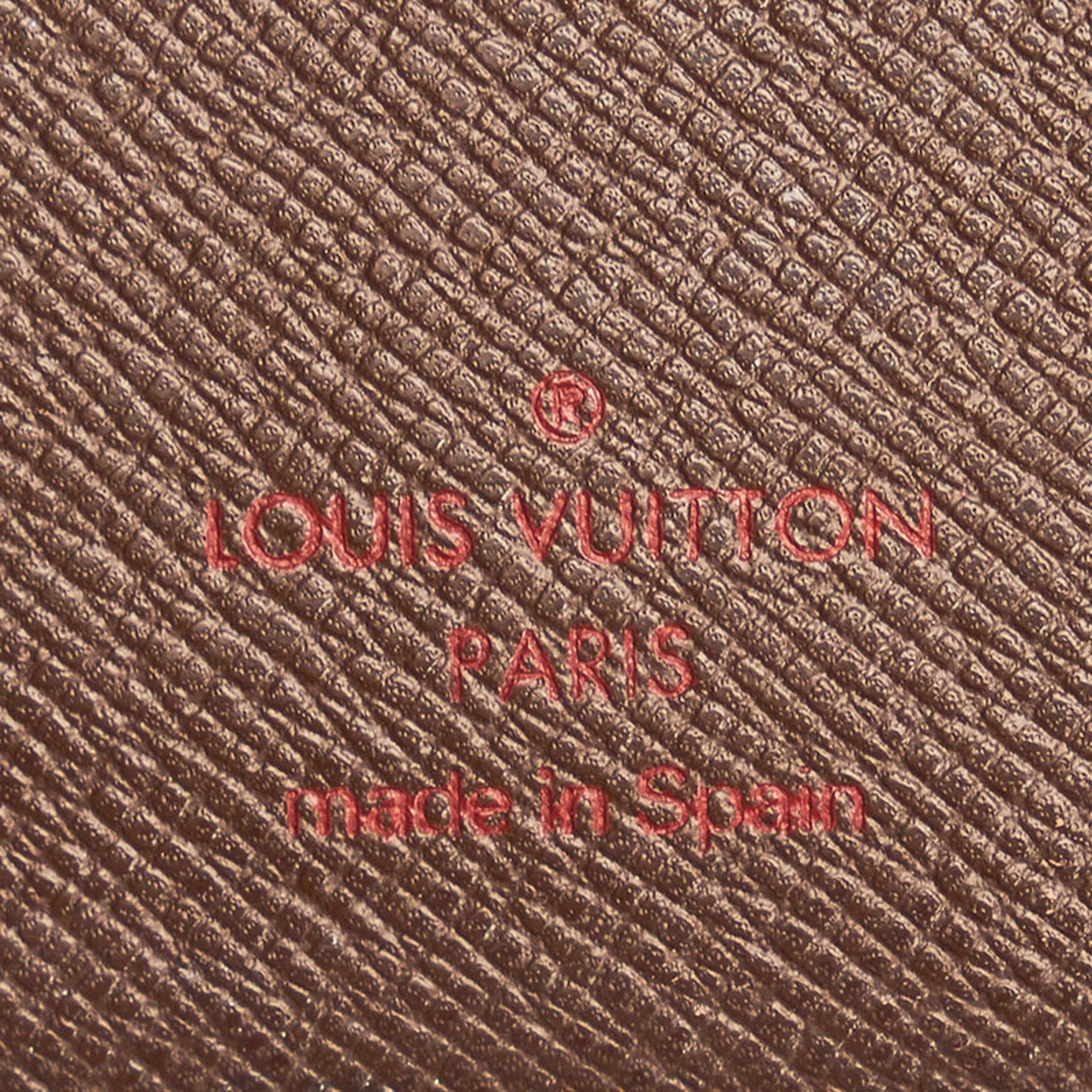 Louis Vuitton Brown Canvas COUVERTURE AGENDA FONCTIONNEL PM wallet accessories