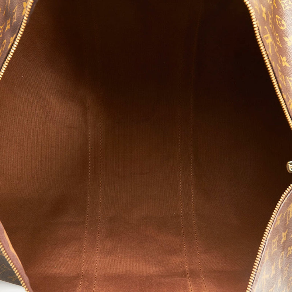 Louis Vuitton Brown Canvas Keepall 60 travel bag