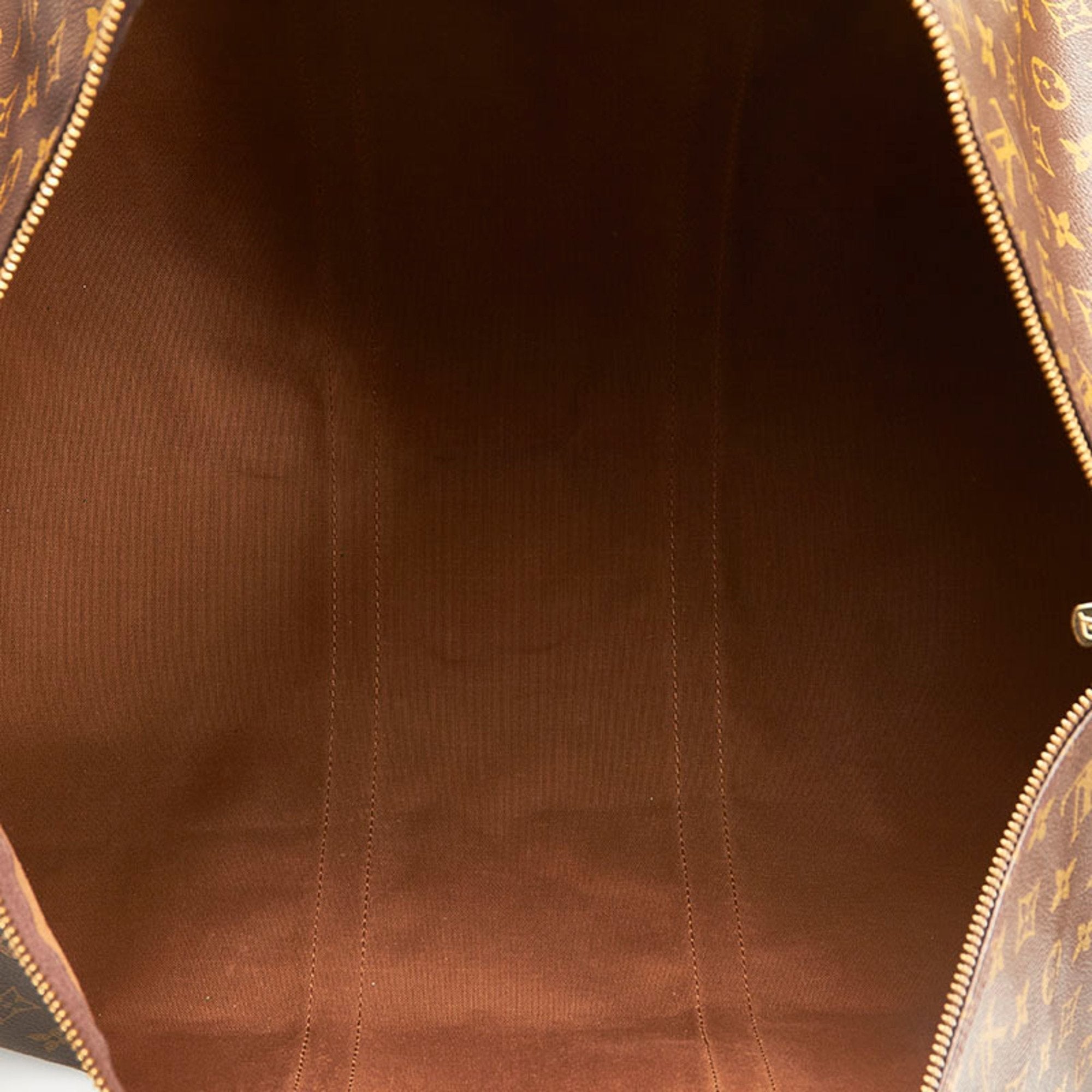 Louis Vuitton Brown Canvas Keepall 60 travel bag