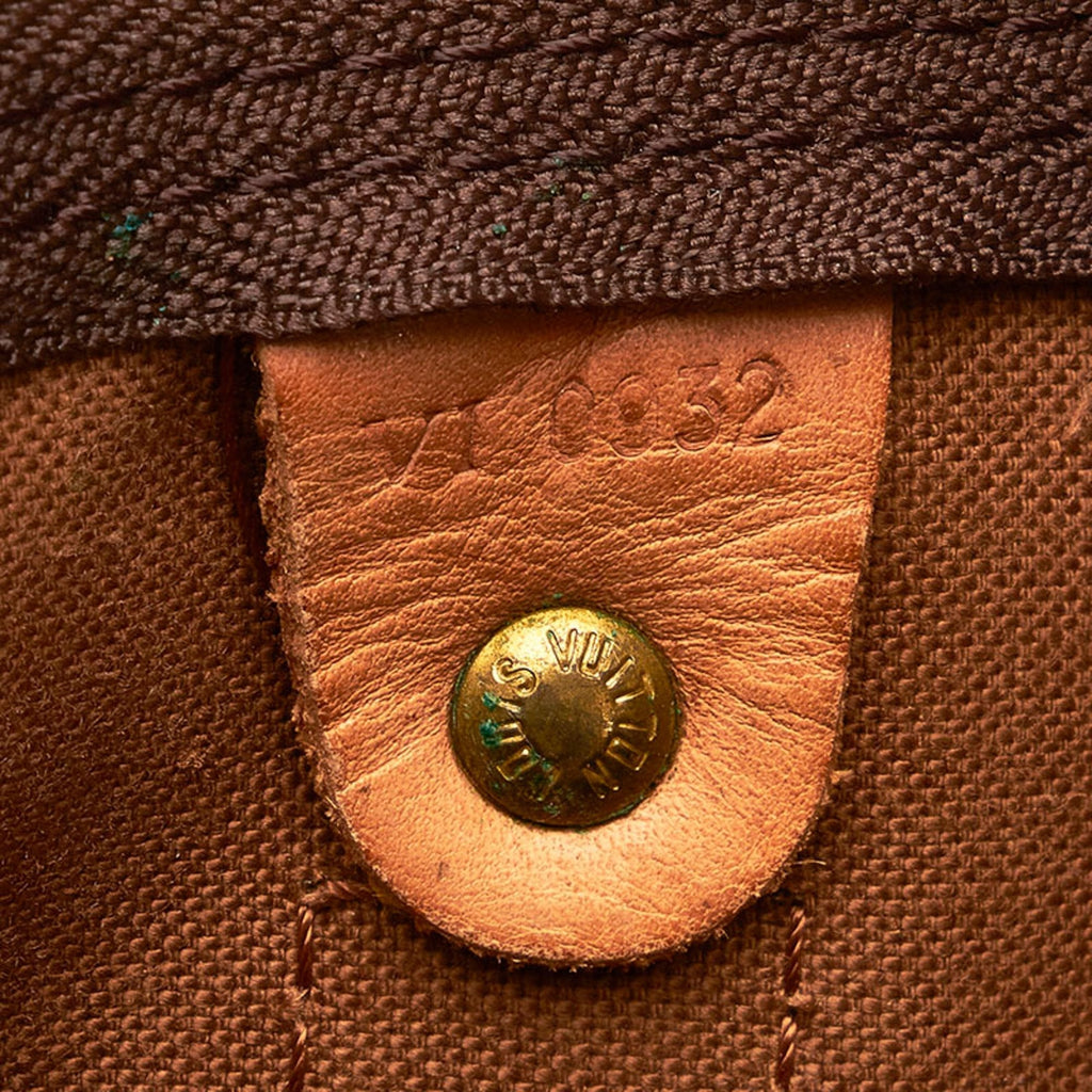 Louis Vuitton Brown Canvas Keepall 60 travel bag