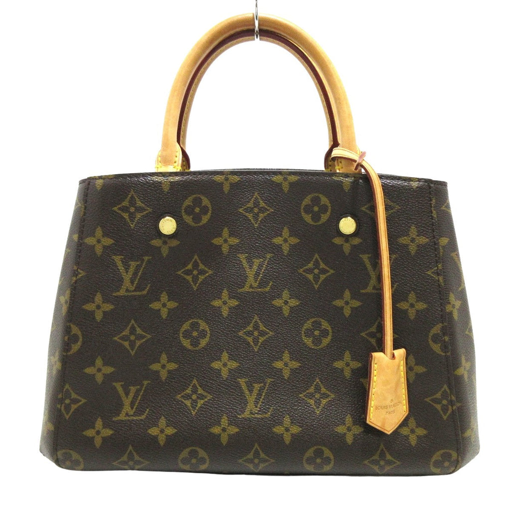 Louis Vuitton Brown Canvas Montaigne handbag bag