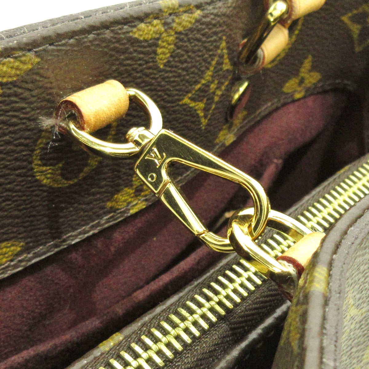 Louis Vuitton Brown Canvas Montaigne handbag bag
