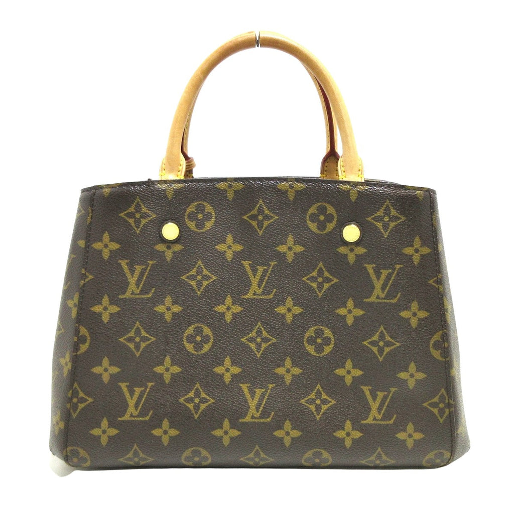 Louis Vuitton Brown Canvas Montaigne handbag bag