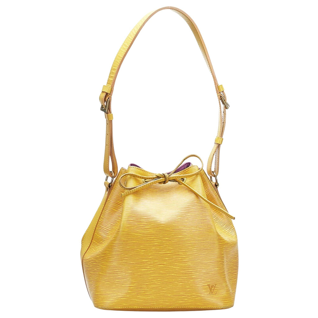 Louis Vuitton Yellow Leather Noe shoulder bag