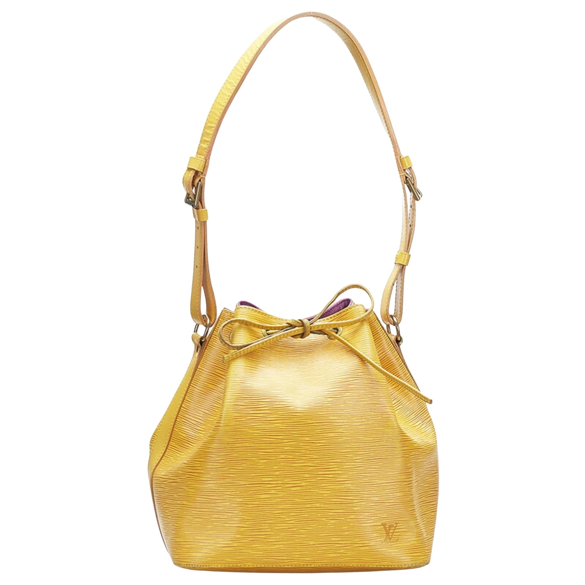 Louis Vuitton Yellow Leather Noe shoulder bag