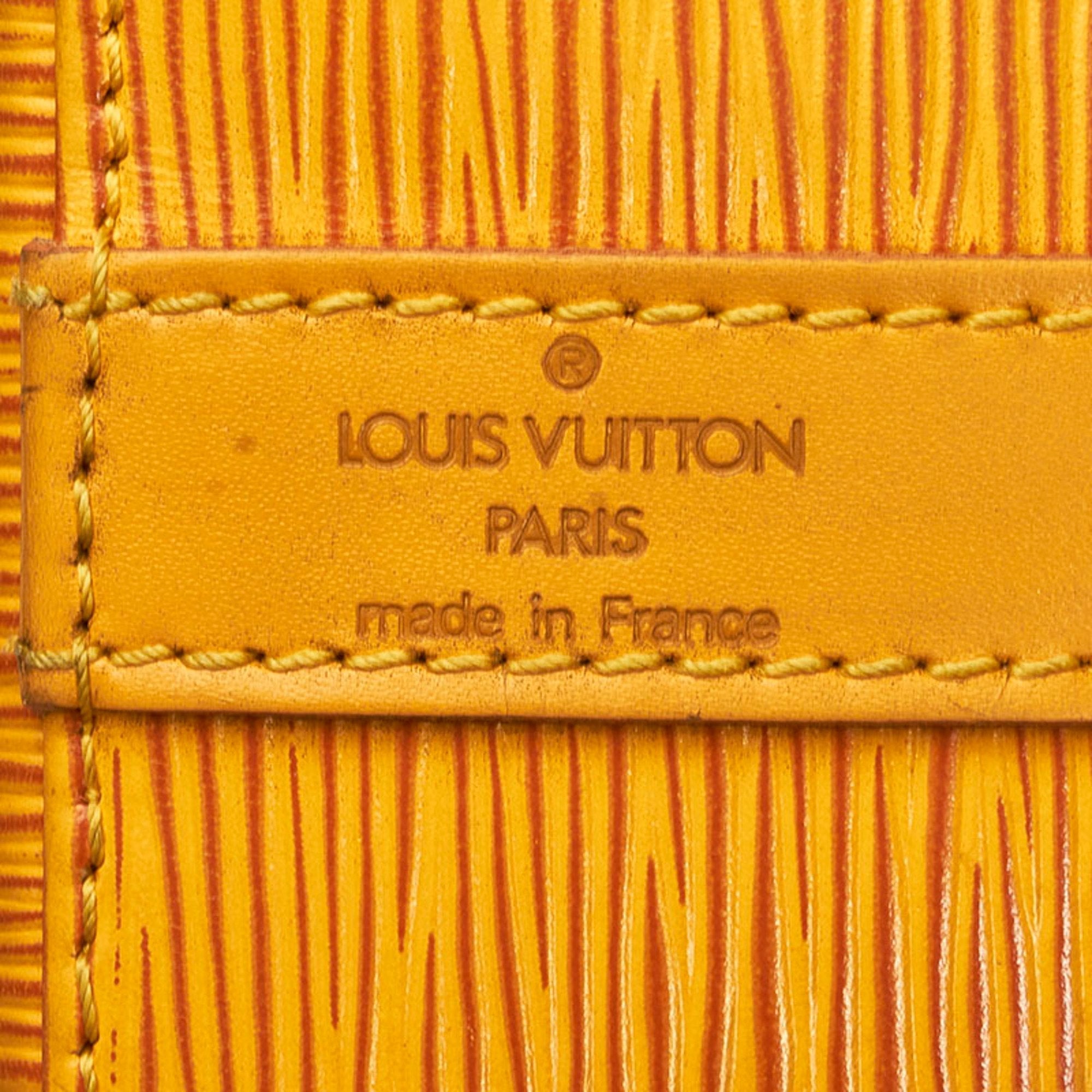 Louis Vuitton Yellow Leather Noe shoulder bag