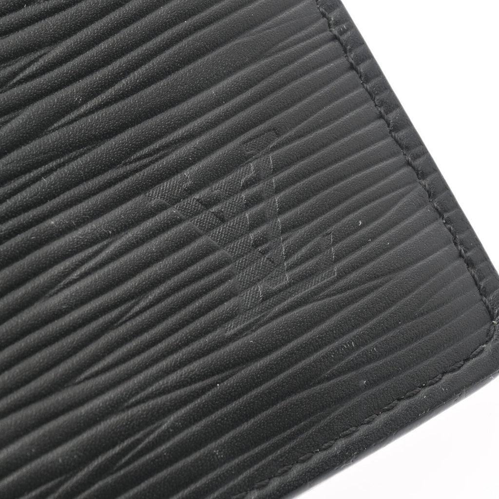 Louis Vuitton Black Leather Portefeuille Brazza wallet accessories
