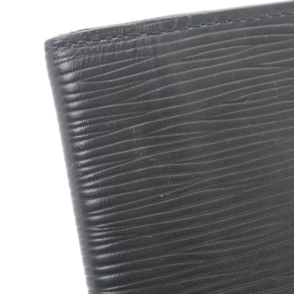 Louis Vuitton Black Leather Portefeuille Brazza wallet accessories