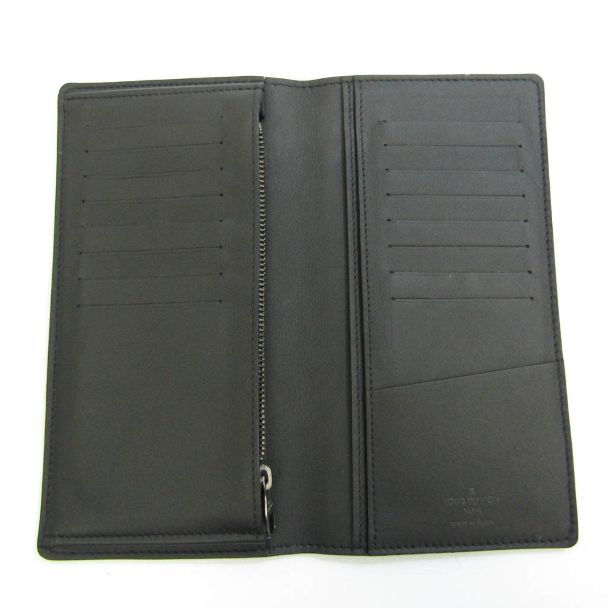 Louis Vuitton Black Canvas Brazza wallet accessories