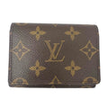 Louis Vuitton Brown Canvas Card case wallet accessories