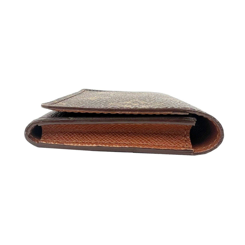 Louis Vuitton Brown Canvas Card case wallet accessories
