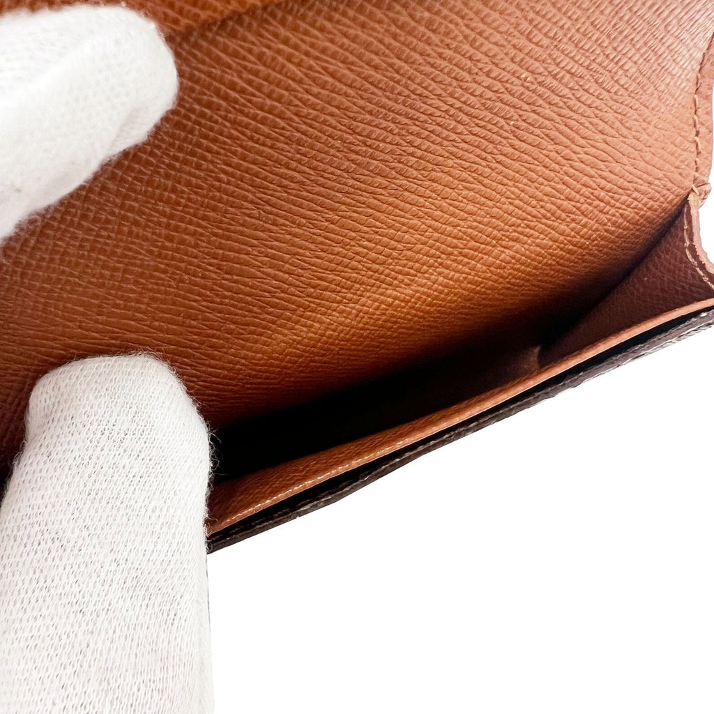 Louis Vuitton Brown Canvas Card case wallet accessories