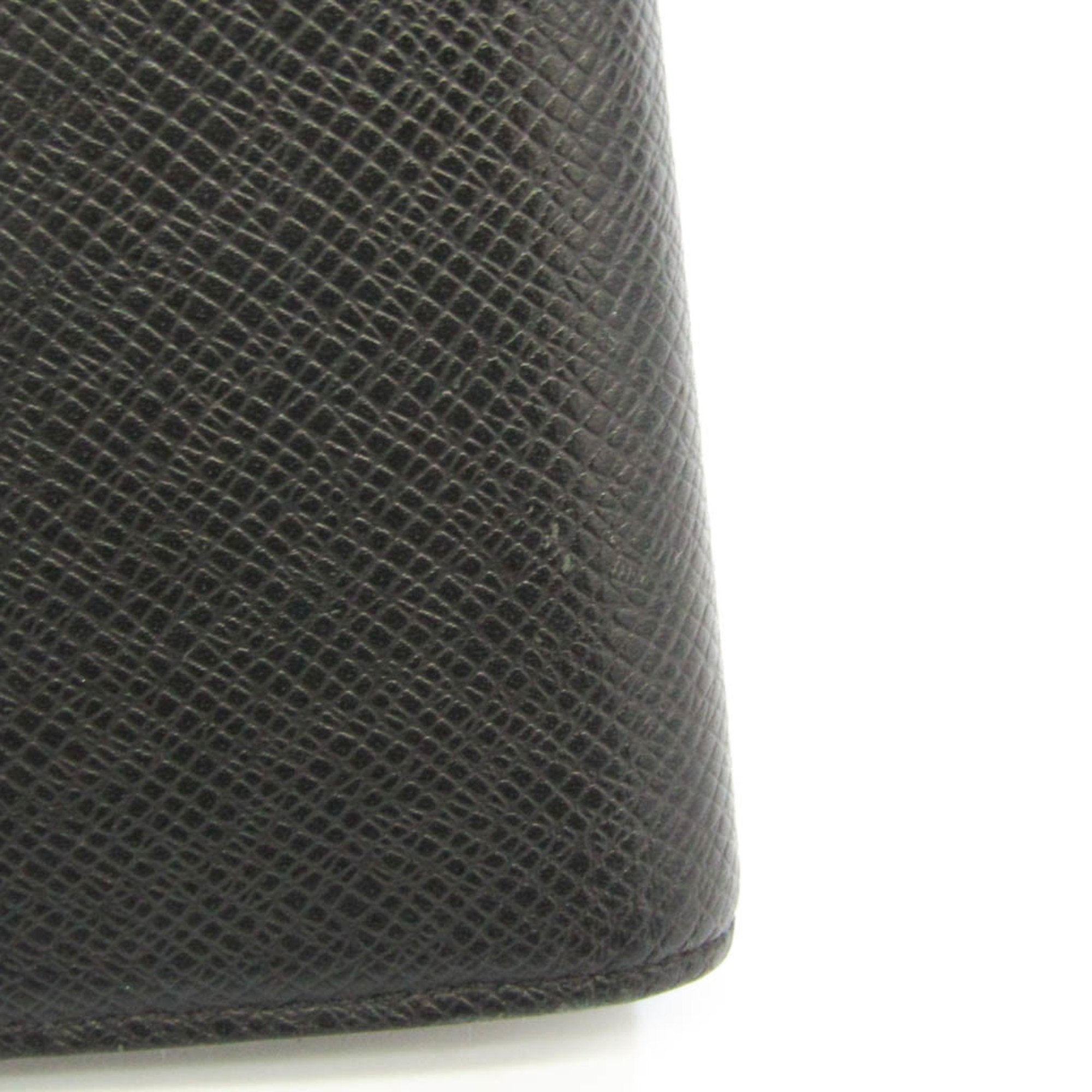 Louis Vuitton Black Leather Portefeuille Brazza wallet accessories