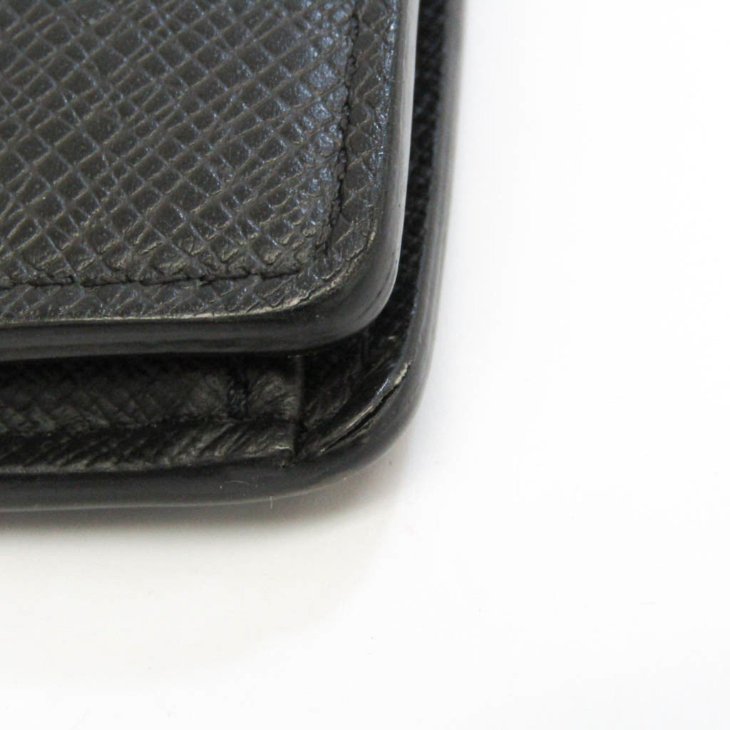 Louis Vuitton Black Leather Portefeuille Brazza wallet accessories