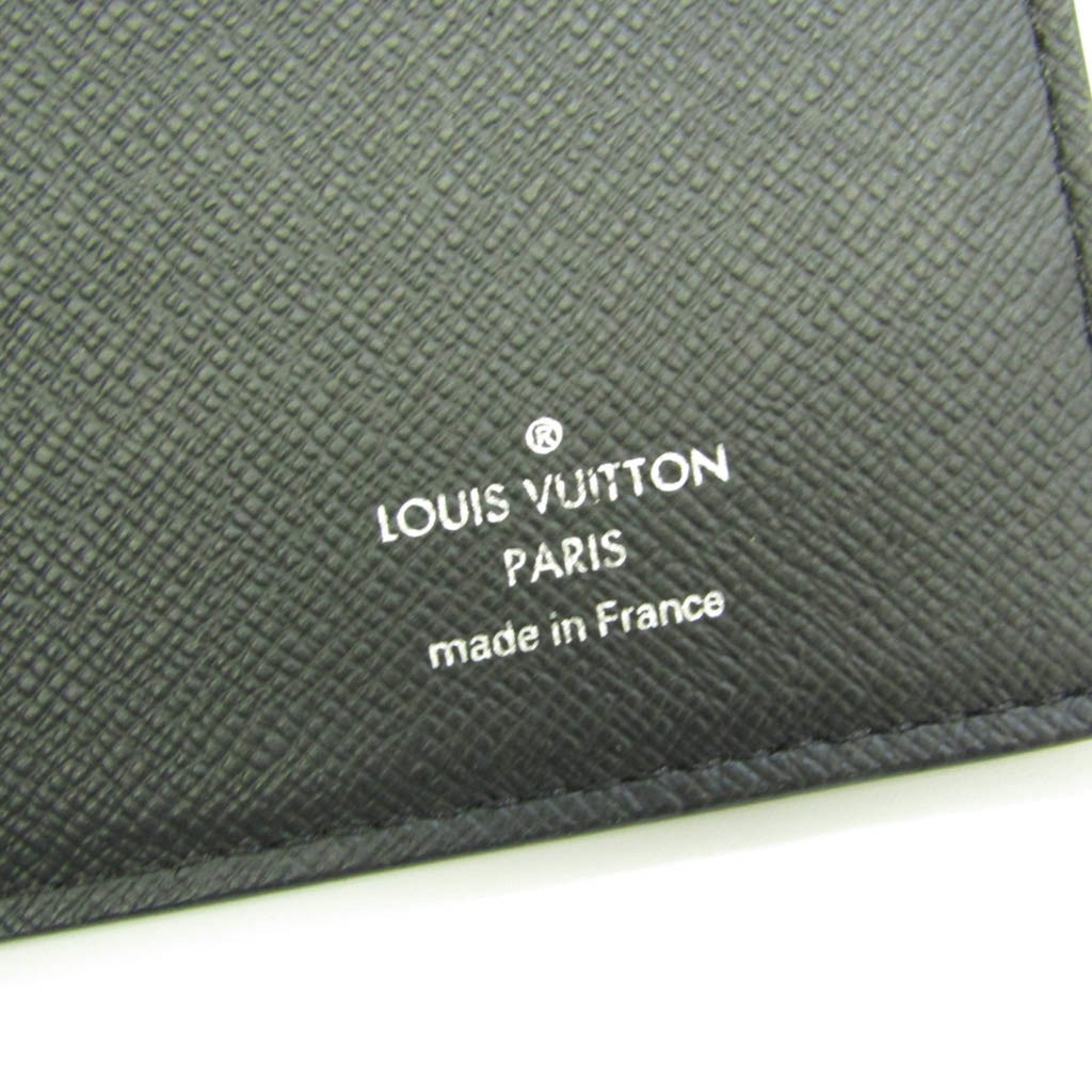 Louis Vuitton Black Leather Portefeuille Brazza wallet accessories