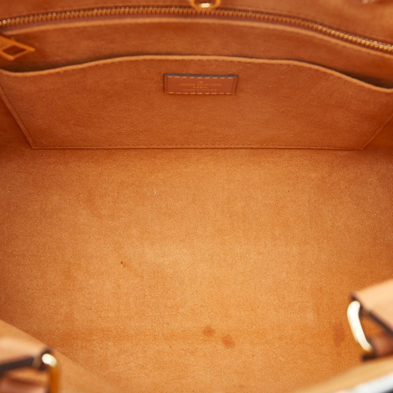 Louis Vuitton Louis Vuitton SINCE1854 M59614 Toddler Bag Leather/Jagard Eckle White Brown Ladies Toddler