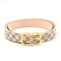 Louis Vuitton Louis Vuitton Damierazole Belt Mini 25MM #85 Gold  M9782V
