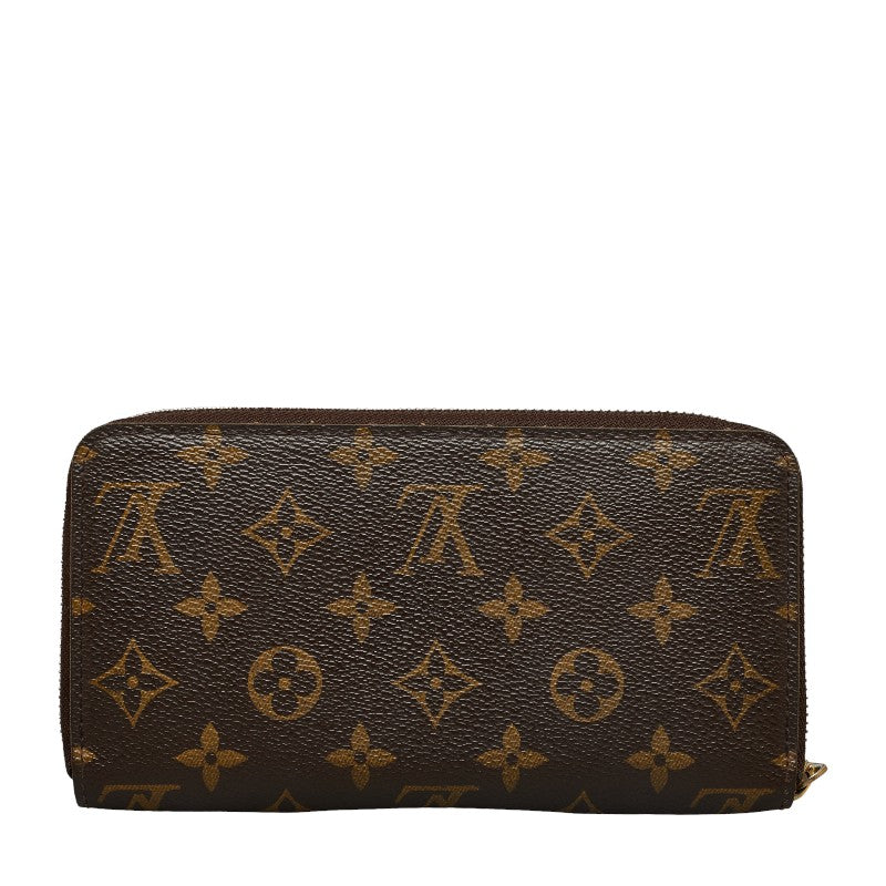 Louis Vuitton Monograms Jeep Wallet Round Fassner Long Wallet M60017 Brown PVC Leather Ladies Louis Vuitton