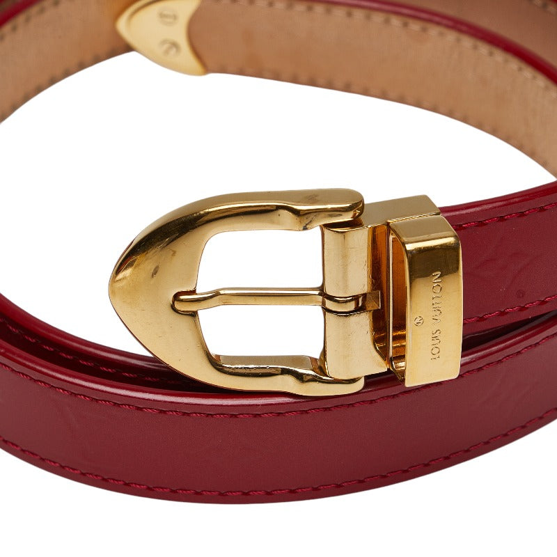 Louis Vuitton Sanctuary Belt in Monogram Vernis Pompadour Red M6980U